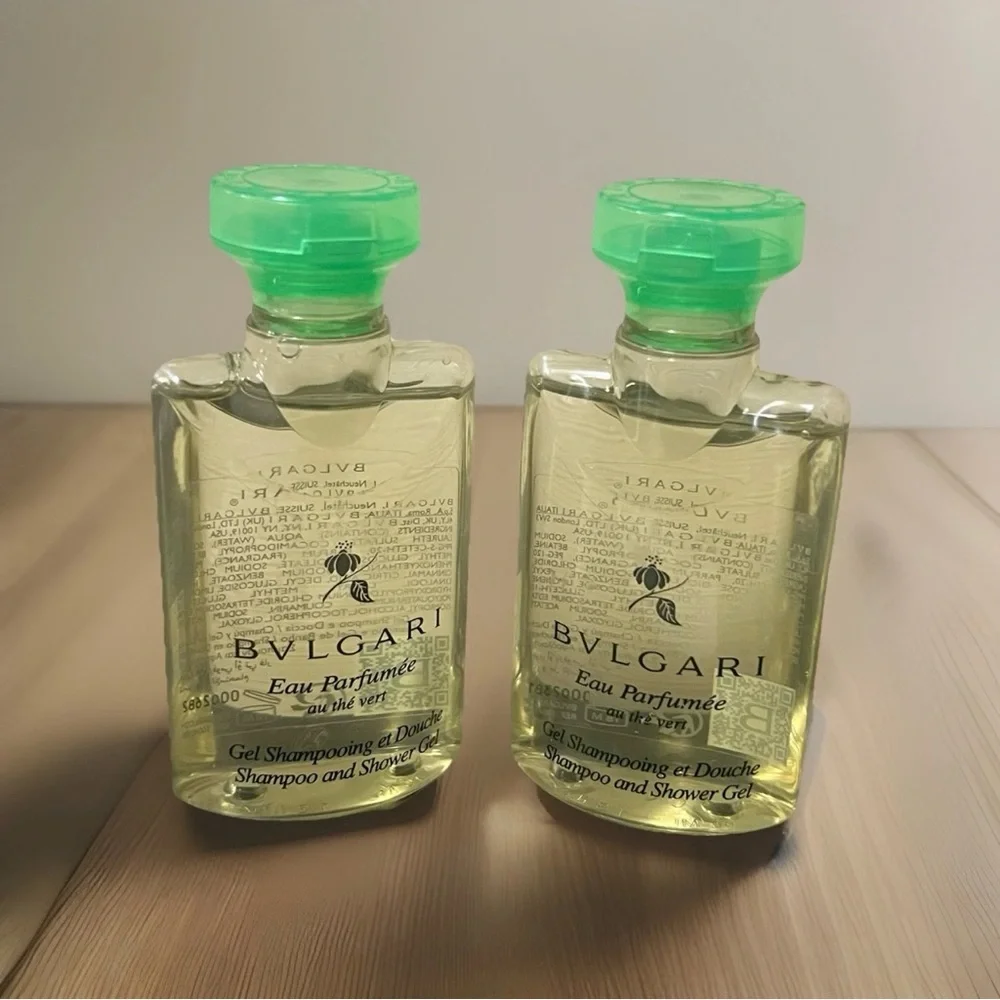 BVLGARI Au The Vert green tea Shampoo & Shower Gel 1.3oz Set Of 2 July sale